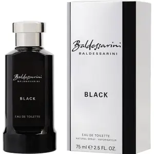 Baldessarini Black Masculine Men's Eau de Toilette (EDT) Cologne - Botanical, Intense, Boxed Masculine Men's Fragrance - Herbal Accents, Ice Basil, Pepper, Spicy Aroma - 2.5 fl oz, New In Box, Botanical Men's Fragrance