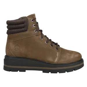 Timberland Womens Cervina Valley Waterproof Mid Round Toe Lace Up Casual Boots Ankle Low Heel 1-2" - Brown