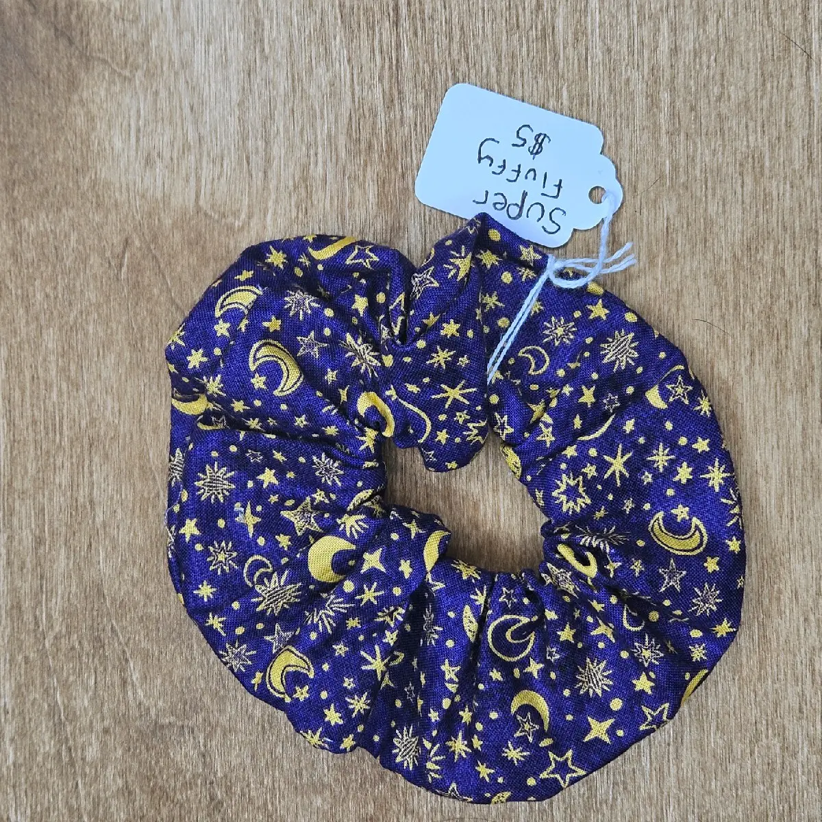 Super Fluffy Stars and Moons Scrunchie