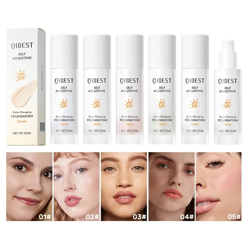 Warming liquid foundation, waterproof, sweat proof, lightweight, covering defects, lasting luster, natural makeup, Lightweight Radiant Finish