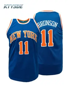 KTYSDE Men's New York Basketball Jersey Brunson 11 Stitched Breathable Sports Vest Game Day Fan Gift