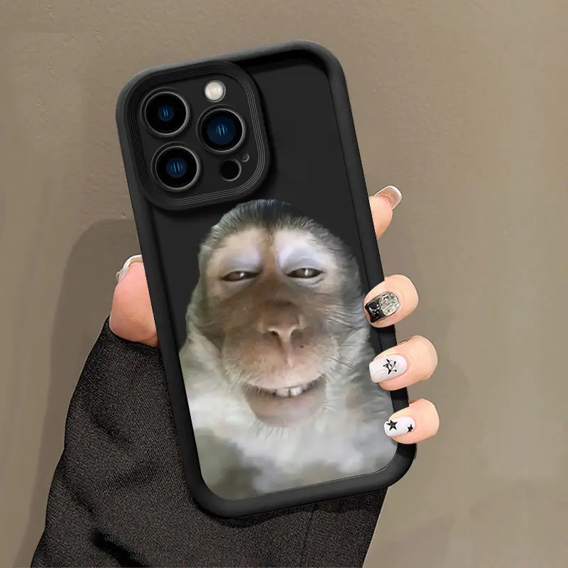 Cute Monkey Pattern Phone Case , Soft Silicone , Fully Protected and Shockproof For iPhone 16 15 Pro Max 14 16Pro 13 12 11 XSMAX Plus Funny Cover MEME - TikTok Shop Cute Monkey Pattern Phone Case , Soft Silicone , Fully Protected and Shockproof For iPhone 16 15 Pro Max 14 16Pro 13 12 11 XSMAX Plus Funny Cover MEME - TikTok Shop