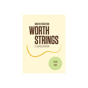 Worth Clear Fluorocarbon Soprano/Concert HIGH G Ukulele Strings Medium CM 46 (G-C-E-A) Enough For 2 Sets