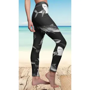 Shark Leggings - Ocean Print Yoga Pants for Women