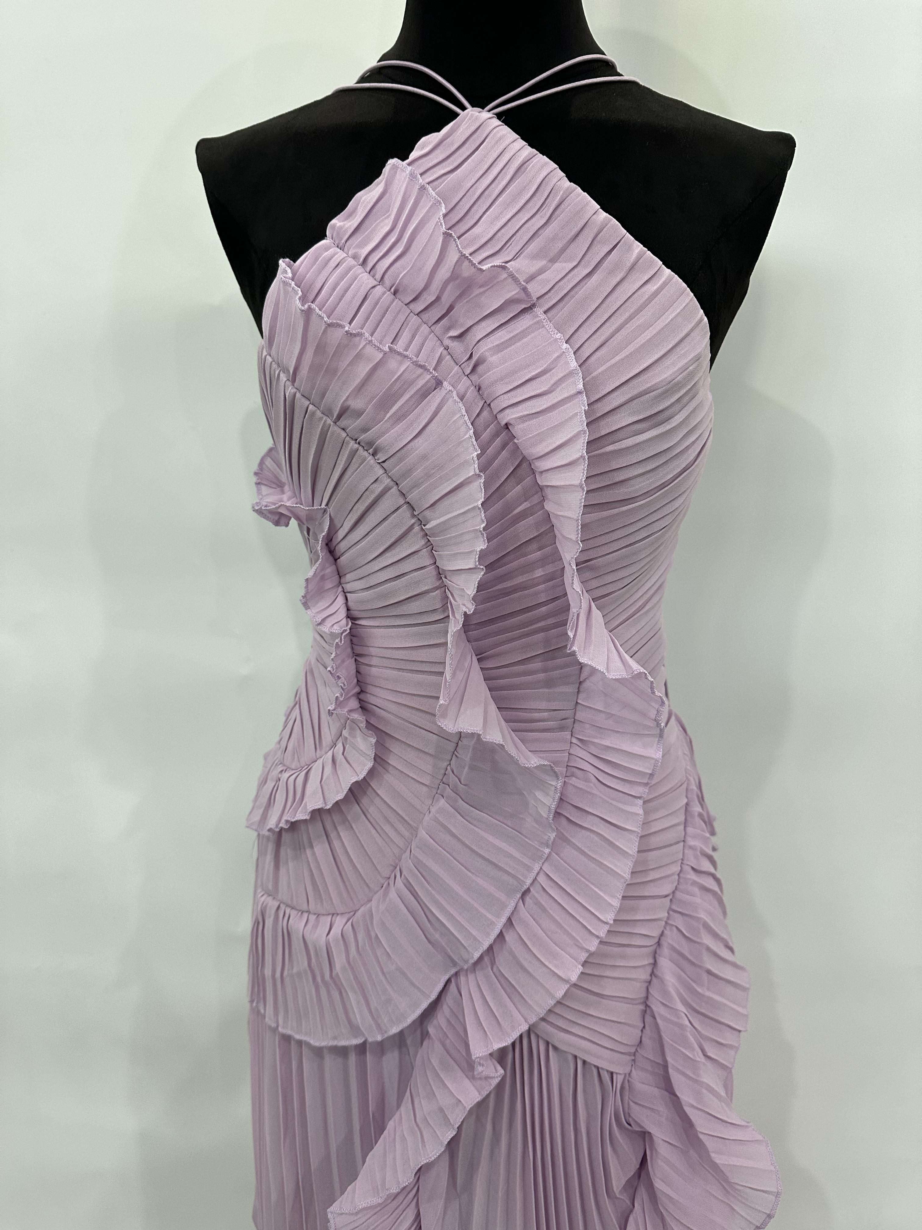 European and American women's clothing 2025 summer new fashion strapless sexy backless slit tassel temperament dress