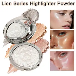 3 Color Multi-Purpose Lion Highlighter, High-End Radiant Transparent Water Gloss, Highly Pigmented Long-Lasting Pigment, 14g Large Capacity, Party Essential