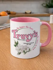 Truvy's Beauty Spot 2D Printing Coffee Mug, Funny 80s Movie Coffee Mug for Mother's Day, Mug for Mom Grandma Gift