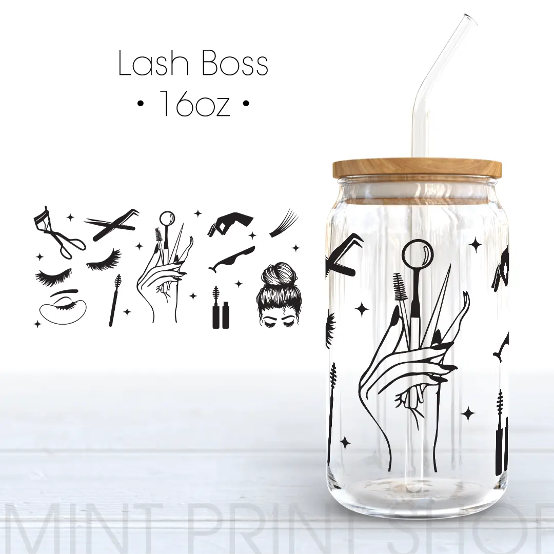 Lash Boss | UV DTF Cup Wrap