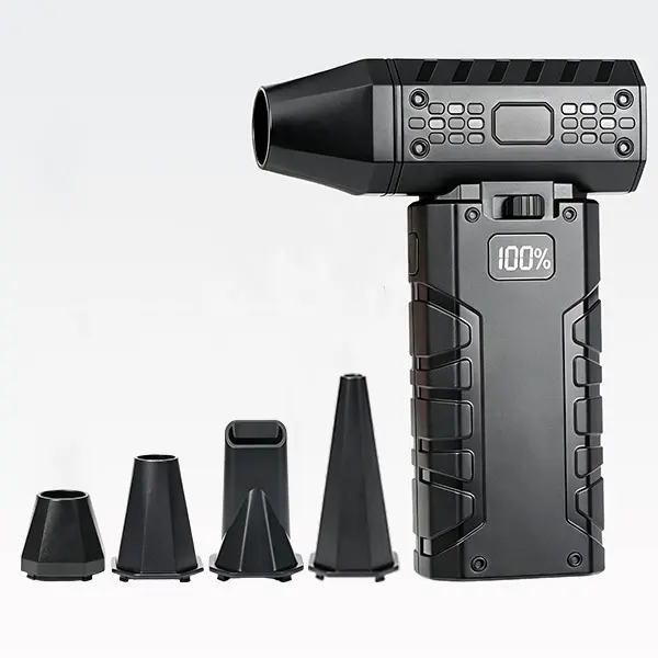 Rechargeable Cordless Electric Air Duster with Batteries - Gun Shape, Mini, Lightweight Strong Super Power Multi-Speed Blower, Compact Portable Household Vacuum for Keyboard, PC,techvibes
