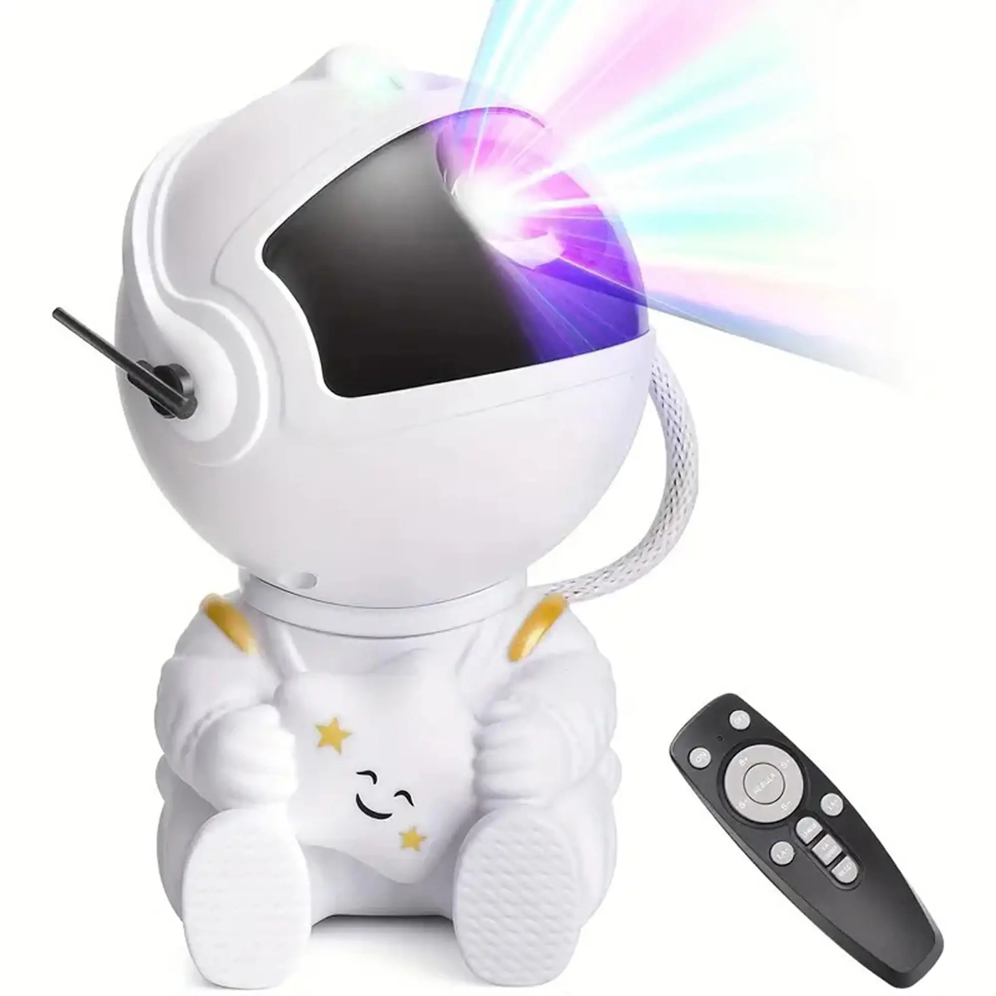Astronaut Galaxy Night Light With 8 Nebula Effects – 360° Adjustable Star Light With Remote Control and Magnetic Head Rotation, Novelty Light