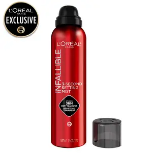Infallible 3-Second Setting Mist Spray XL 3.52oz - 36HR Transfer & Sweat Resistant Makeup Setting Mist, L'Oréal Paris Infallible 3-Second Setting Mist Spray XL 3.52oz - 36HR Transfer & Sweat Resistant Makeup Setting Mist, L'Oréal Paris