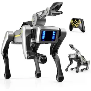 Smart Robot Dog Robotic Puppy Dog with Clamp Arm, 20+ Interactive Voice Commands Actions Programming AI for gripping STEM Pet, Durable ABS Design USB Fast Rechargeable Companion Gift for Kids Adults