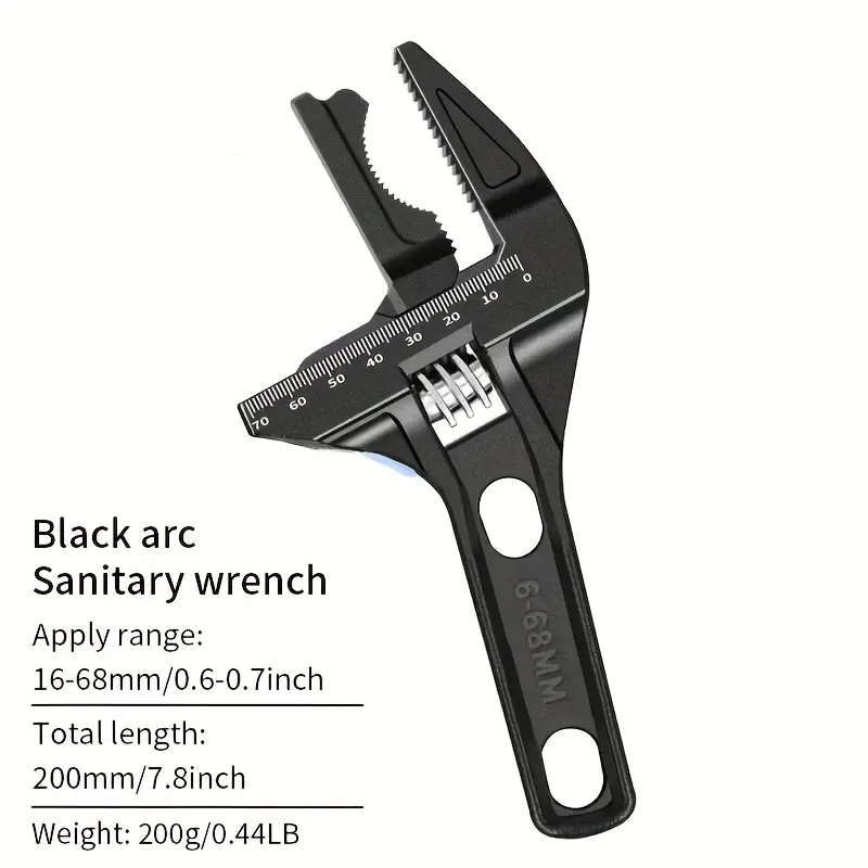 Heavy-Duty Adjustable Metal Pipe Wrench Tool Set - Multifunctional Hand Wrench, No Assembly Required, Includes Instruction Manual, Suitable for Plumbing Projects, DIY Projects, Workshop Use