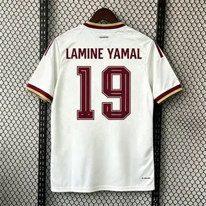2026 white #19 Yamal Short sleeve soccer jersey
