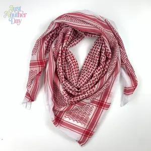 Arab Jacquard Headscarf — Square Scarf, Dubai, Middle Eastern Traditional Attire, Saudi Style