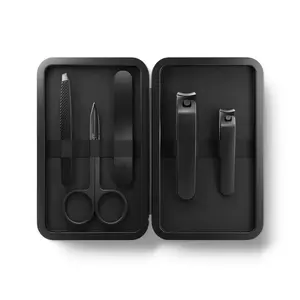Manscaped The Shears 3.0 5-Piece Precision Men’s Nail Grooming Travel Kit Stainless Steel Manicure Set Black INSTOCK