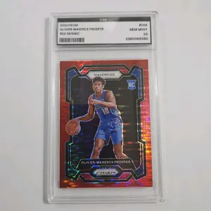 Oliver-MaxenceProsper Panini NBA 2023 Prizm Basketball Red Seismic 52/299 Prizm CGZ 10 Gem Mint - 338009180