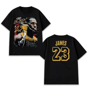 [Youth & Adult] Lebron James 23 For Bron Family High-Quality 100% Cotton T-Shirt (Made In US), King James Fans Hooper Shirt, Lakers Nation Game Day Outfits, Gift For Basketball Fans, Basketball Graphic Tee