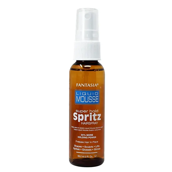 Fantasia Liquid Mousse Super Hold Spritz 2 oz Strong Hold Long Lasting Hold