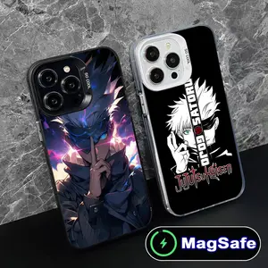 Jujutsu Kaisen Satoru Gojo MagSafe Phone Cases For iPhone 17 Promax 16 15 14 13 12 11 Pro Max Plus Air Translucent Black Cover Gift For Birthday Christmas Halloween