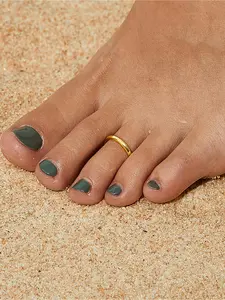 Simple Plain Geometric Design Adjustable Foot Ring, Toe Rings, Gifts for Her, Minimalist Foot Ring, Women's Fashion Cute Jewelry Accessories for Beach Vacation, Accessories for Women, High Quality Jewelry