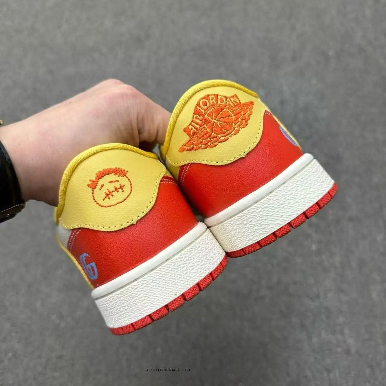 Men Women Multi‑Color Color‑Block Low‑Top Sneakers, Blue Yellow Red Contrast Panel With Fun Embroidery Details Street Hip‑Hop Board Shoes, Retro Rubber Outsole Couple Footwear For Daily Wear, Urban Street Style & Fashion Matching