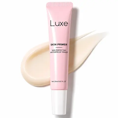 Luxe Skin Perfecting Cosmetic Face Primer Tube (20ml) - Gentle Formula with Hyaluronic Acid, Niacinimide, Pore Minimizer, Oil Sucker Makeup Base and Primers, Hydration Boost, Oil Control, Long-Lasting Makeup Products | TikTok Shop Back to School