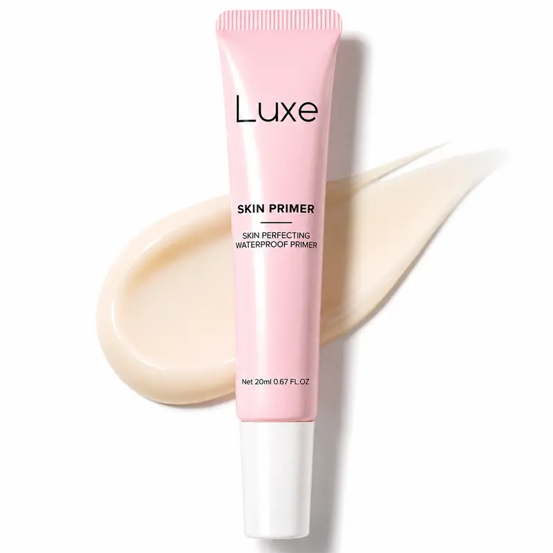 Luxe Skin Perfecting Cosmetic Face Primer Tube (20ml) - Gentle Formula with Hyaluronic Acid, Niacinimide, Pore Minimizer, Oil Sucker Makeup Base and Primers, Hydration Boost, Oil Control, Long-Lasting Makeup Products | TikTok Shop Back to School