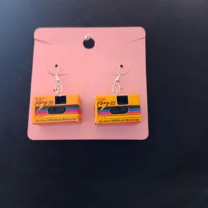 Fling 35 Earrings - 35mm CAMERA and Film All in One - Colorful Design - Perfect for Photography Enthusiasts - Unique Gift for Camera Lovers