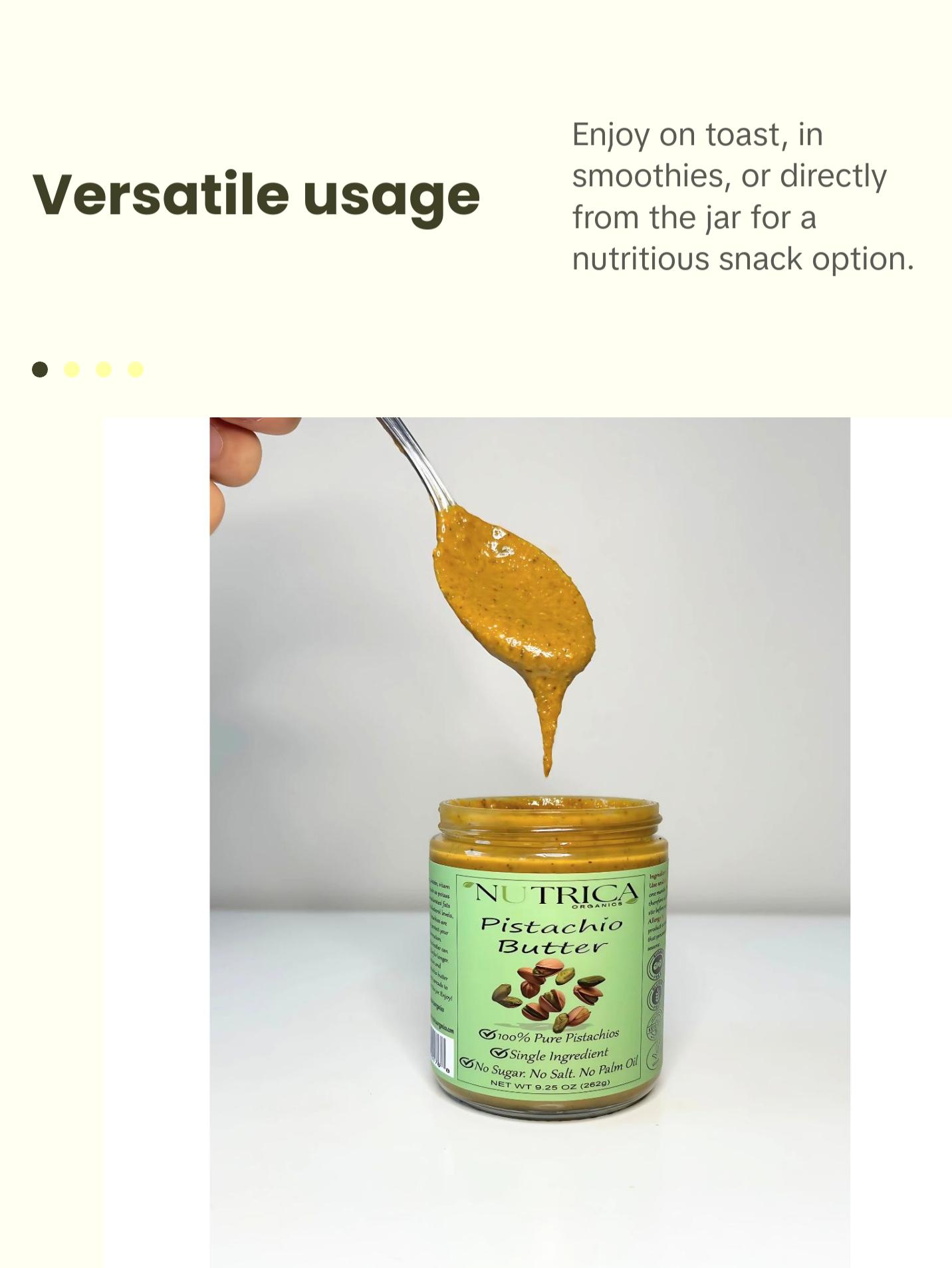 100% Natural Pistachio Butter