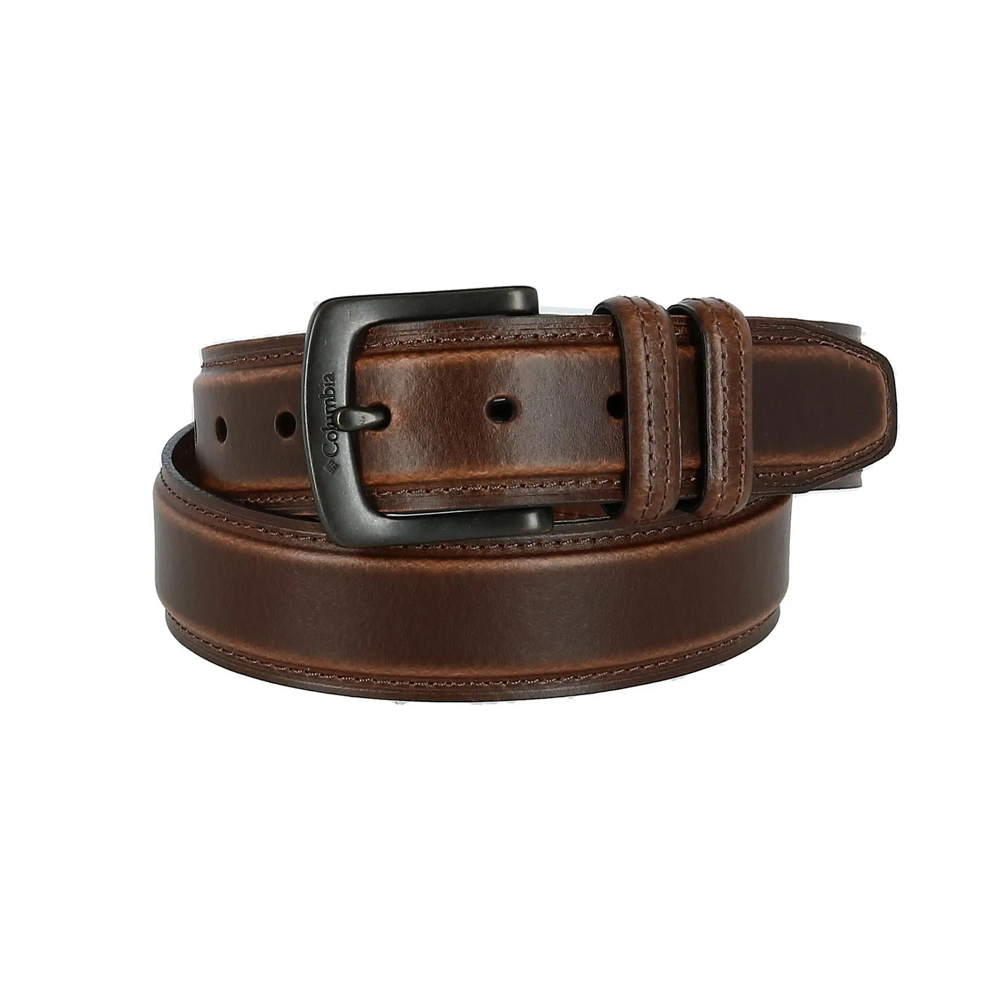 Columbia Men's Leather Double Loop Padded Belt, Casual And Jean Belts