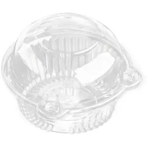 Cupcake Holders Individual,50 PC Cupcake Containers Disposable Clear Plastic Single Muffin Dome Holders Cases Individual Cupcake Boxes Bulk (white, 50 pcs)