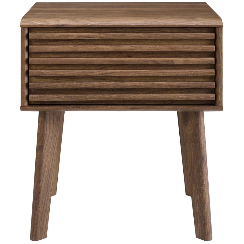 Modway Render End Table in Walnut