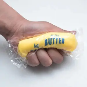 Squish Butter Fidget Toy, Super Soft Memory Foam, Stress Relief Sensory Play, Safe Durable Non-Toxic, Adults Kids 12+, Squishy Sensory Fidgets, Flour Filled