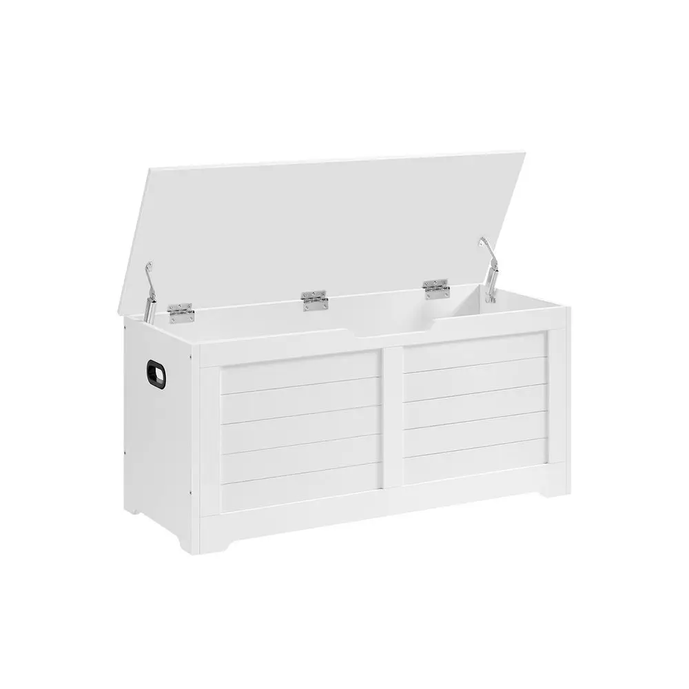 SONGMICS HOME VASAGLE Storage Chest, Storage Trunk with 2 Safety Hinges, Storage Bench, Farmhouse Style, for Entryway, Bedroom, Living Room