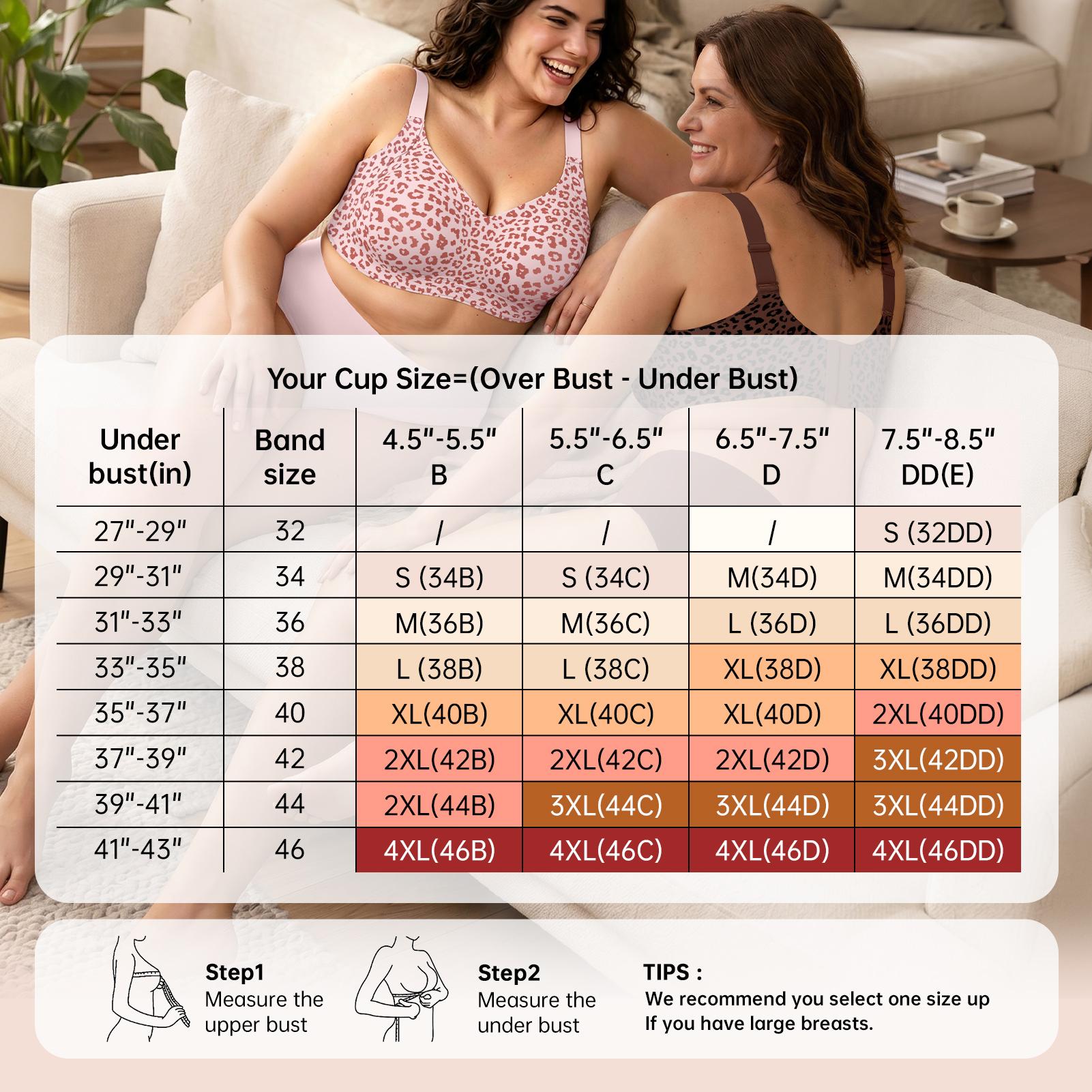 OEAK Supportive Push Up Jelly Bra For Women Comfy Light Lift Tshirt Bra Wireless Full Coverage Bra V Neck Plus Size Everyday Bras