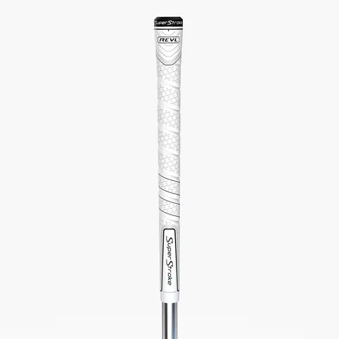 SuperStroke REVL Comfort Golf Club Grip - Midsize Golf Supply, 10.44in Length, Soft Tacky Feel, Larger Lower Hand, Enhanced Tack, Reliable Performance, Hybrid Genesis Parts, All-Conditions Essential Accessory