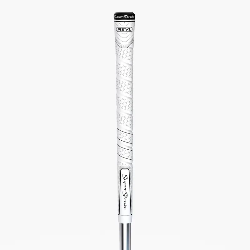 SuperStroke REVL Comfort Golf Club Grip - Midsize Golf Supply, 10.44in Length, Soft Tacky Feel, Larger Lower Hand, Enhanced Tack, Reliable Performance, Hybrid Genesis Parts, All-Conditions Essential Accessory