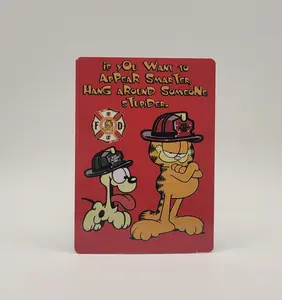 If you want to appear smarter,  Firefighter Aluminum Helmet Card - Durable 1mm Thick Metal with Heavy Duty Rubber Band & Magnet Option Available - Perfect for Firefighter Gifts