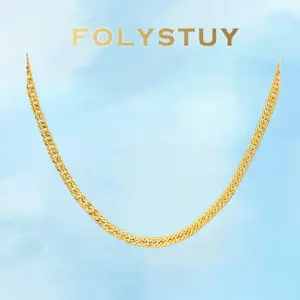 [FOLYSTUY (Y132)]27.5" Heavy Cuban Chain Necklace, 0.31" Width Timeless Statement Jewelry