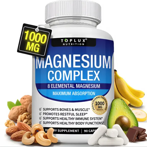 Premium Nutrition elemental Magnesium Complex 8 Essential Magnesium  Multielemental Supplement Fitness Edible | Magnesium Glycinate Complex Supplement | Elemental Source | Fitness Strength | Magnesium glycinate | Daily nutrient support gym edible dietary