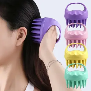 Portable Long Tooth Shampoo Brush for Handheld Round Soft Scalp Massage and Hair Shower Brush Comb