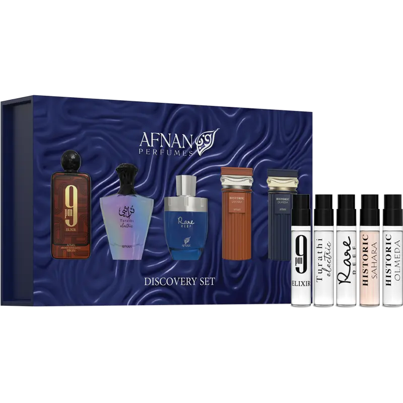 Afnan For Men’s Discovery Kit – Pour Homme Miniature Perfume Set (5 x 2ml Vials)