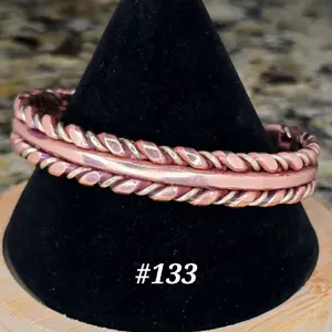 #133 Pure Copper SB 6 3/8" x 1/2" Cuff Bracelet – Handmade Artisan Jewelry – Unisex – Gift Ready