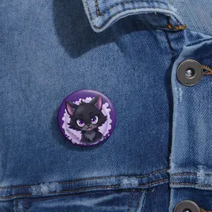 ItzTheFluffy Wolf Pin Buttons, Cute Wolf Pins, Wolf - Anime Lover Gift, Anime Wolf Accessories, Personalized Badge, Button Pins for Celebrations