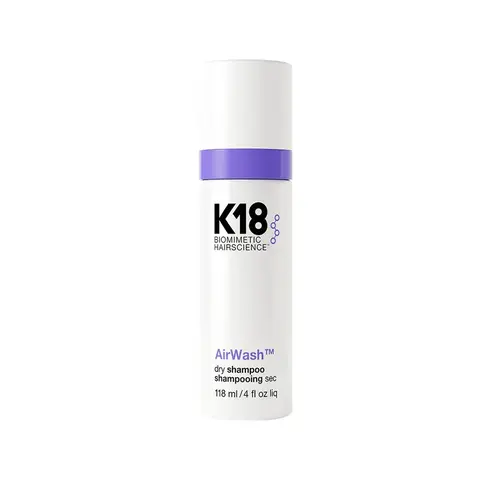 K18 Biomimetic AirWash Dry Shampoo - Gentle Hair Care Products with Lactic Acid, Clinically Proven Odor Neutralizing, Scalp Sebum Balance, Quick Touch-Ups, Oil-Free Clean Result (Shampoo & Conditioner Category)