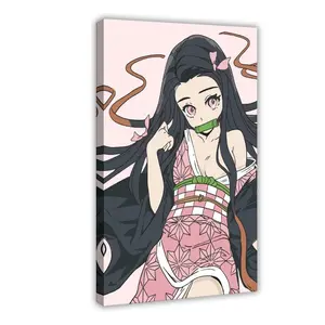 Anime Demon Slayer Nezuko Kamado II Canvas Poster Wall Art for Home Bedroom Office Dorm Room Decor