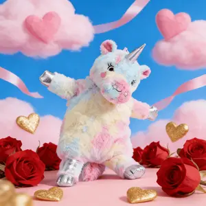 Cute Cartoon Plush Hot Water Bottle Cover Set, Super Soft Touch, Perfect New Year Gift, Sweet and Adorable Design