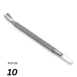 Professional Stainless Steel Cuticle Pusher Spoon Nail Cleaner Scraper, Manicure Nail Care Tool, Single Item for Manicure & Pedicure