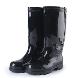 Steel-toed anti-impact high-top protective rain boots for men 1801, suitable for mining sites and construction sites, labor protection shoes, waterproof shoes, rain boots, rubber shoes